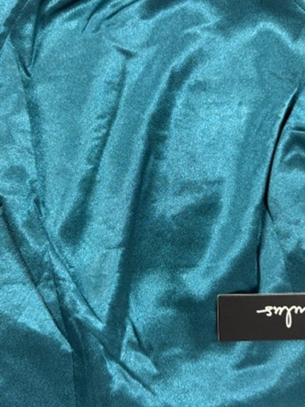 Lulus Zoyah Teal Green Satin Backless Midi Dress NWT - Picture 7 of 10